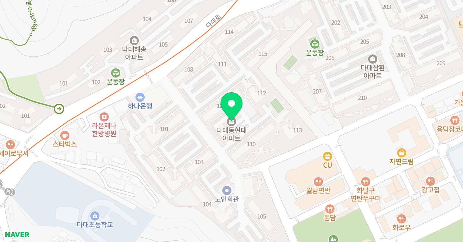 한우리독서토론논술 위치