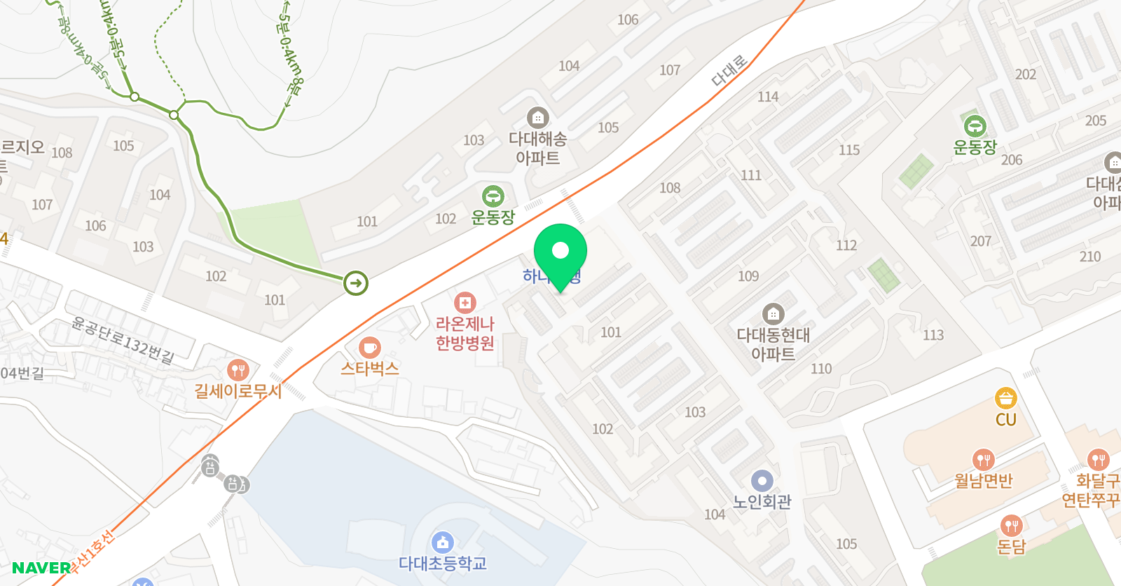 윤선생 우리집앞영어교실 부산다대1 위치