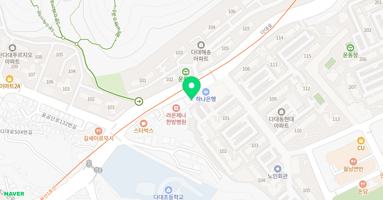 더숲 음악학원 위치