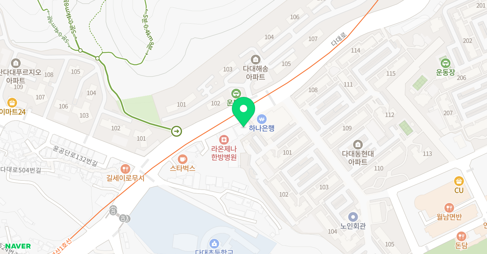 클루빌러닝센터 학원 위치