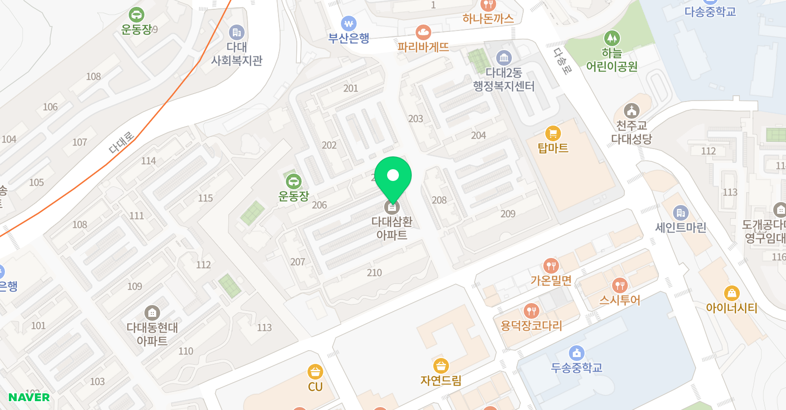 아트앤하트 부산다대삼환교육원 위치