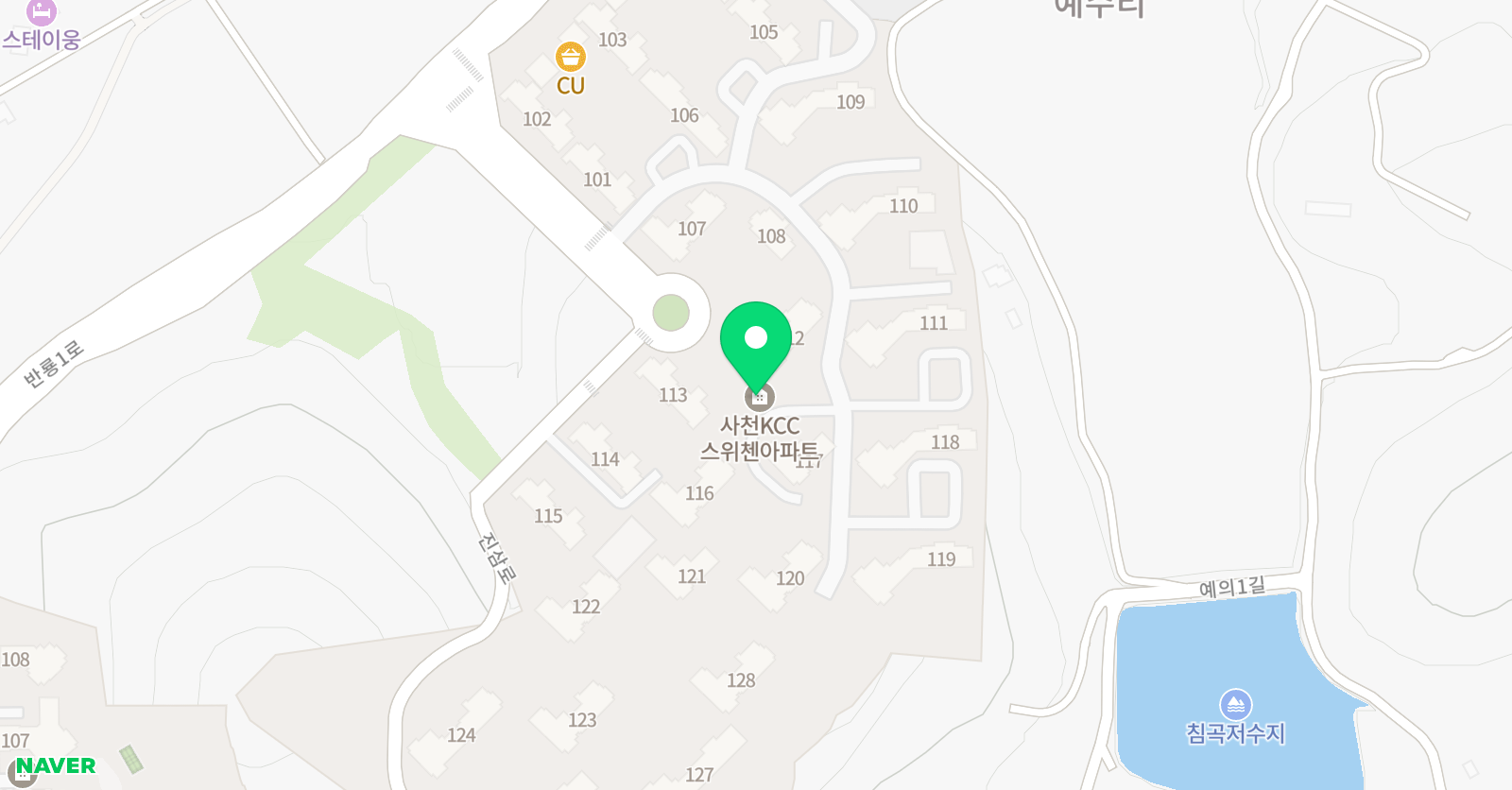 삼성영어셀레나 사천kcc스위첸교습소 위치
