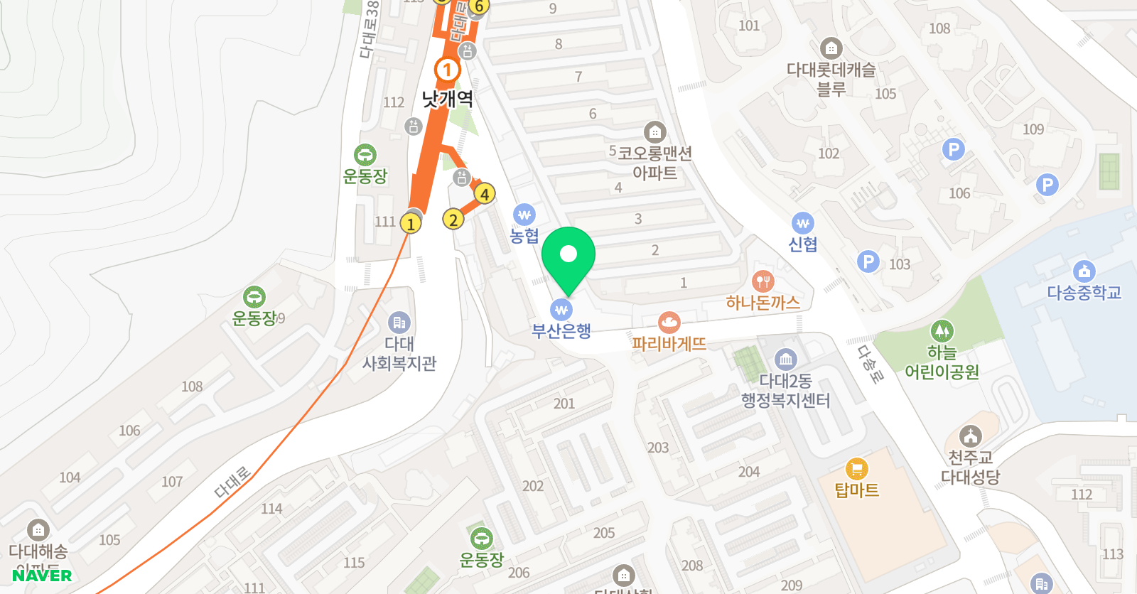 성공 수학학원 위치