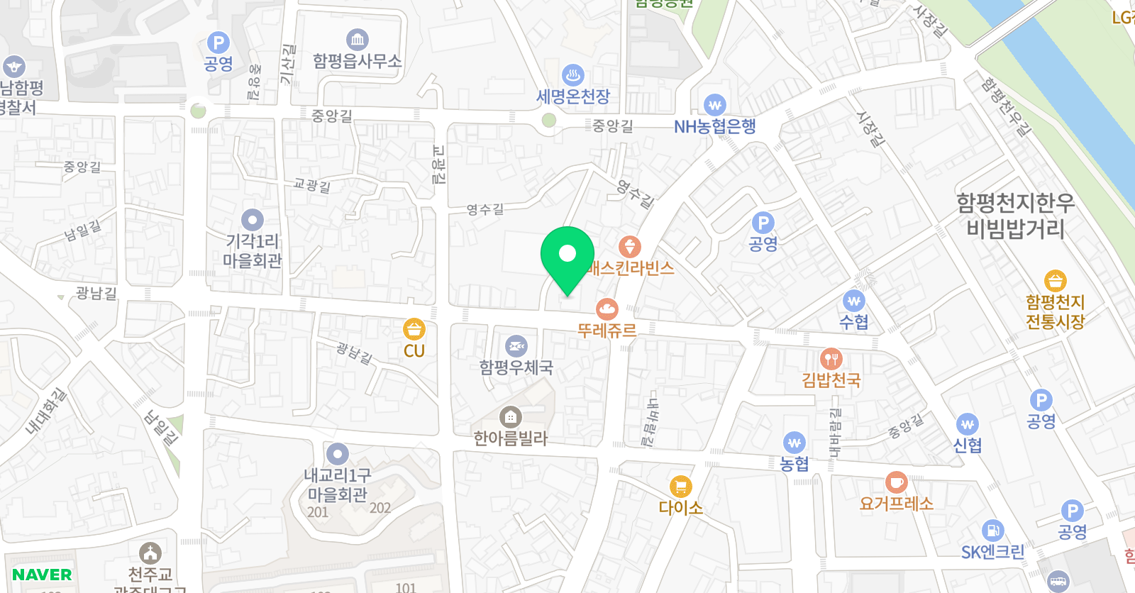 아인스학원 위치