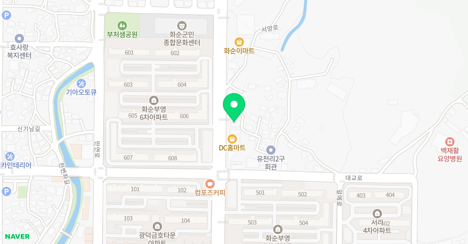 빨간펜 수학의달인 화순점 위치