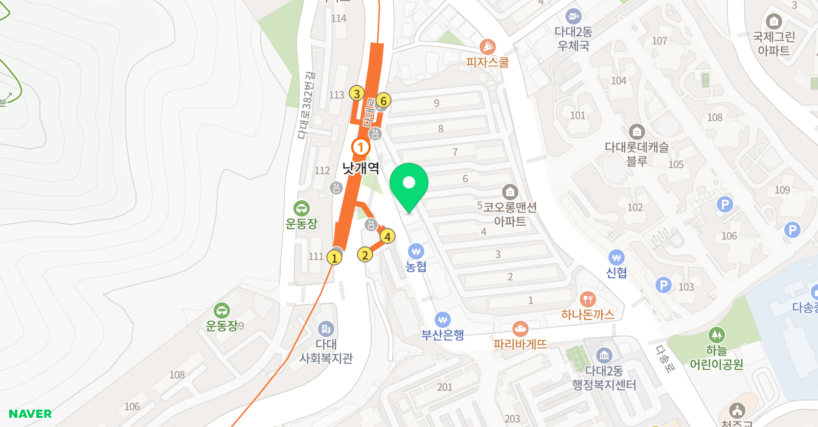 도담 태권도 위치