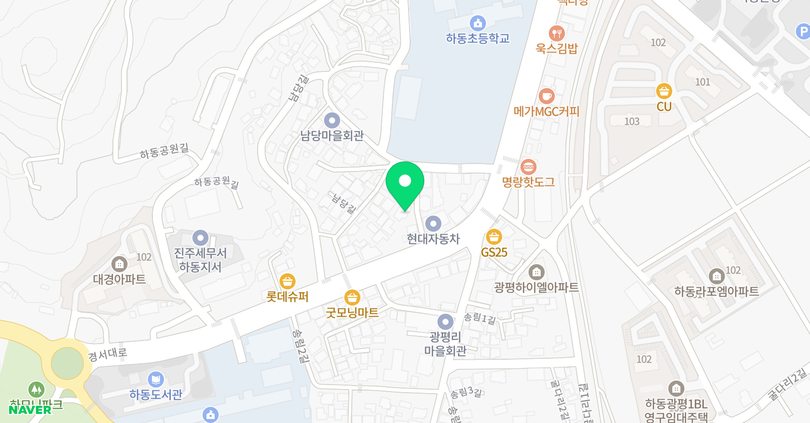샛별 학원 위치