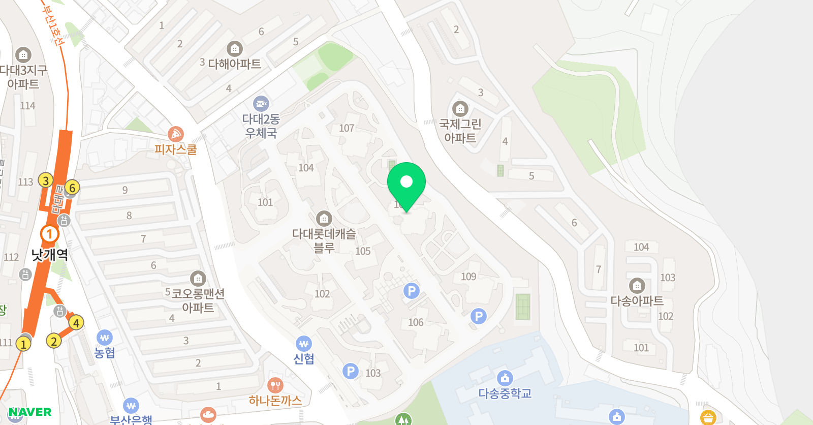 솔루니 롯데캐슬블루홈스쿨 위치