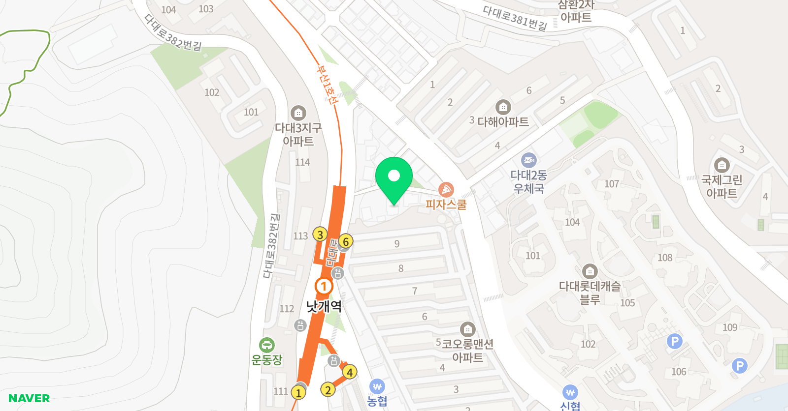 플래뮤 부산다대 교육원 위치