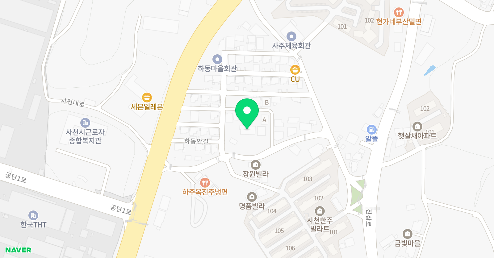 꿈터 SDL 학원 위치