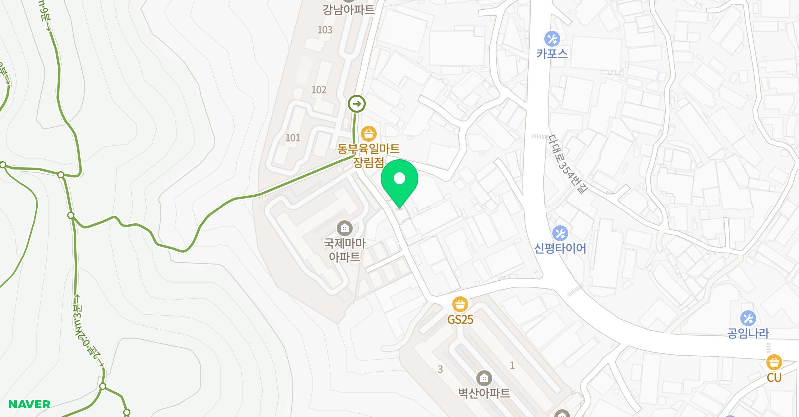 효림초 탑홈런 수학학원 위치