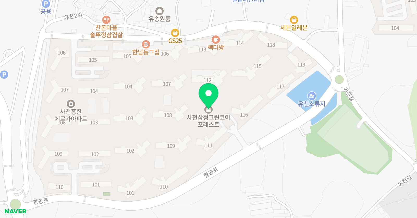 링키홈 사천삼정그린코아점 위치