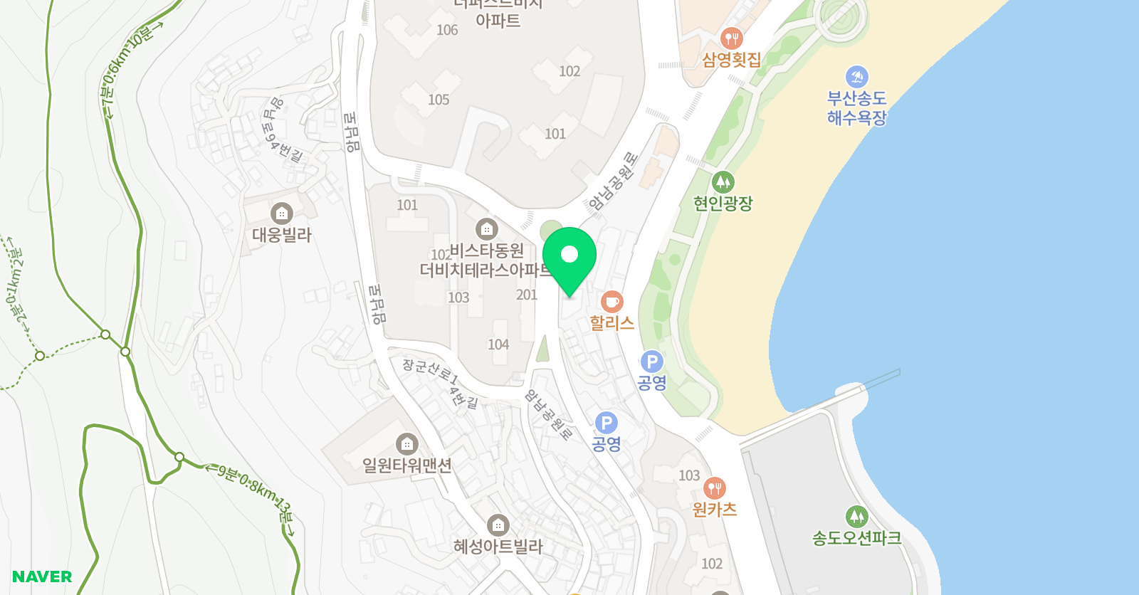 용인대드림 태권도장 위치