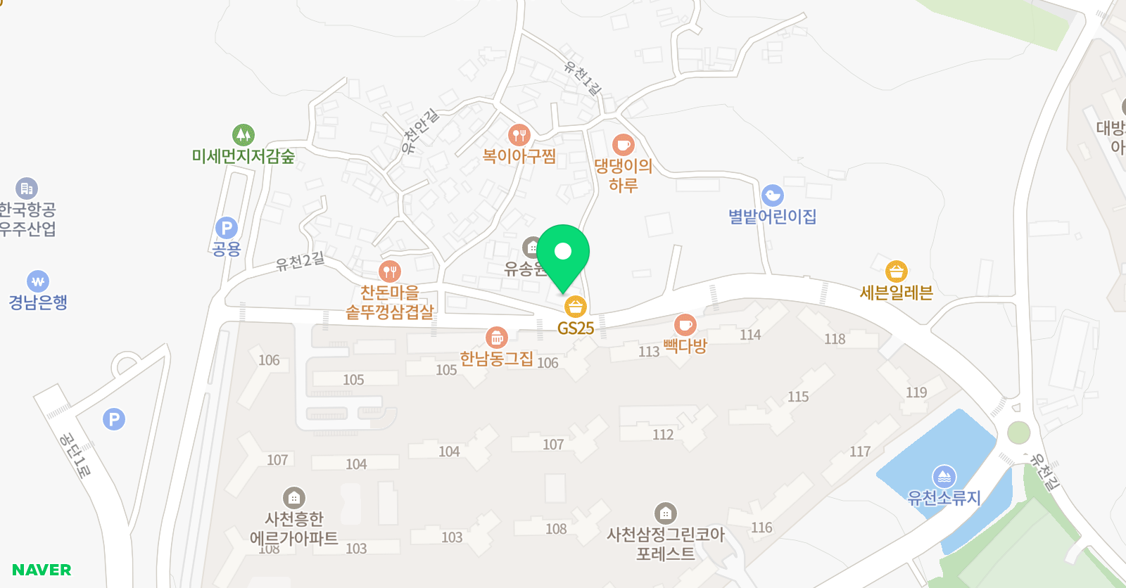 바른선태권도 위치
