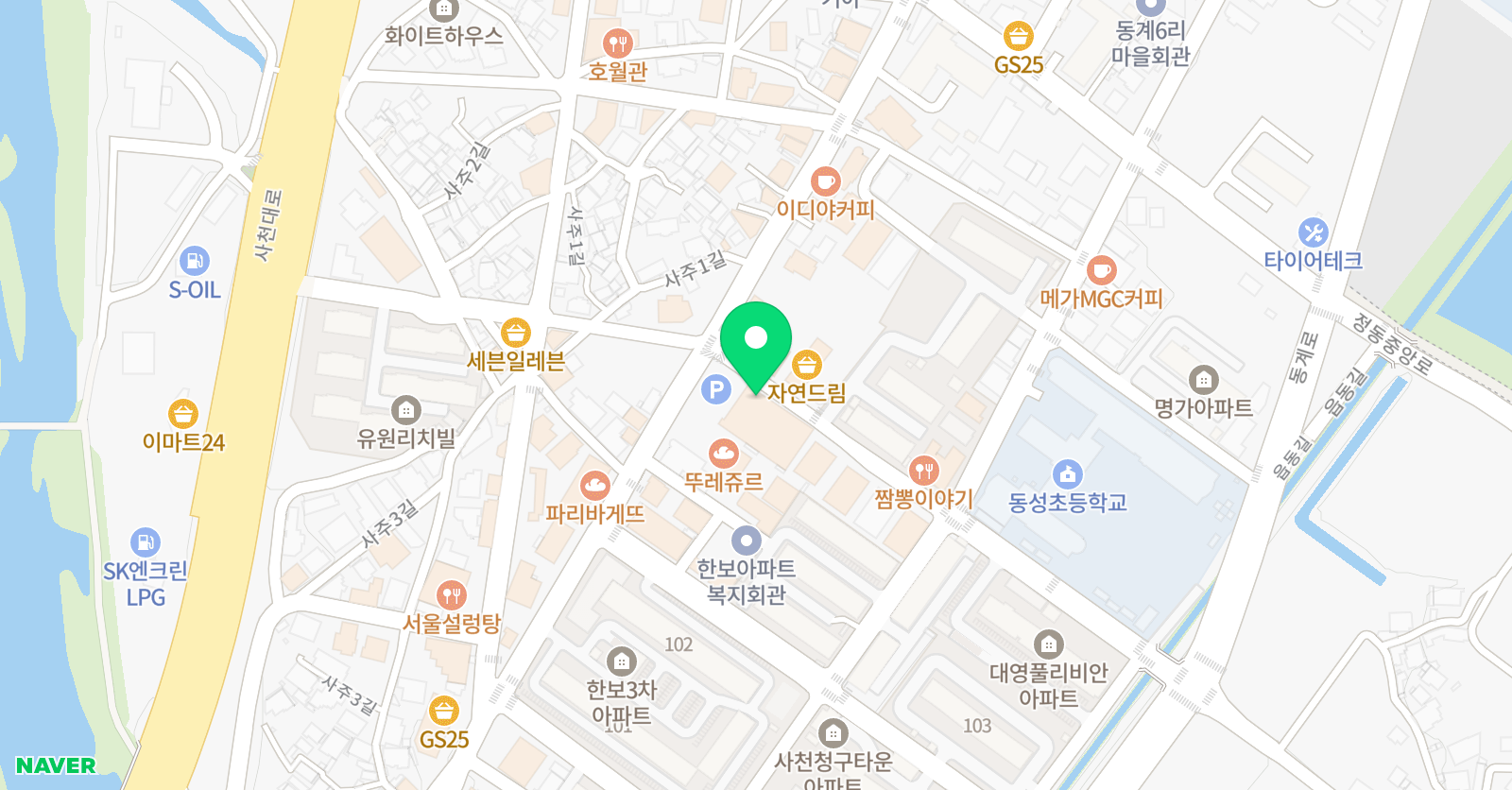 SOOM 음악학원 위치