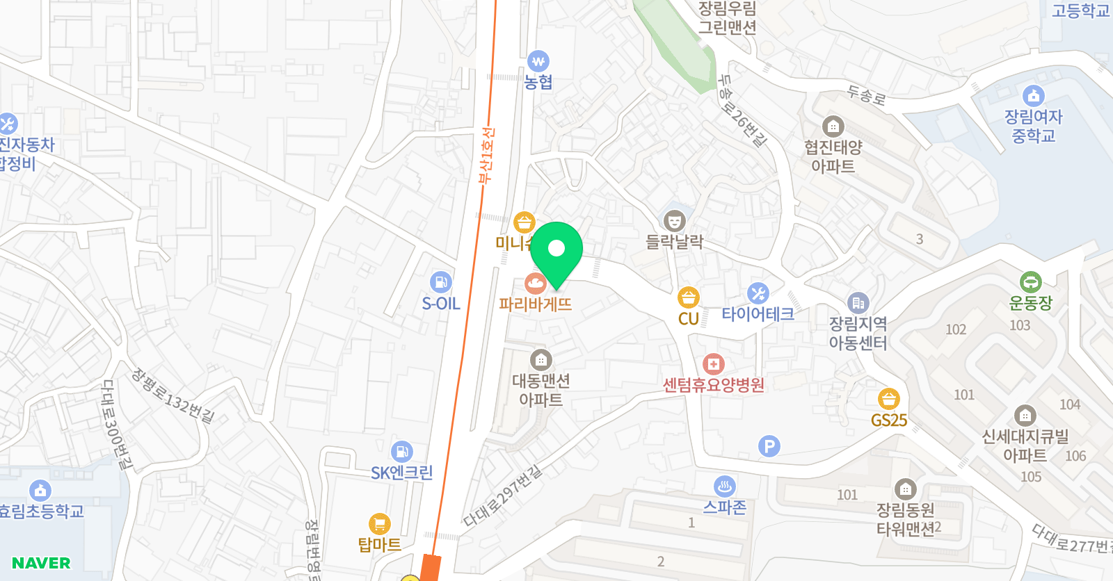 맨투맨 수학영어학원 위치