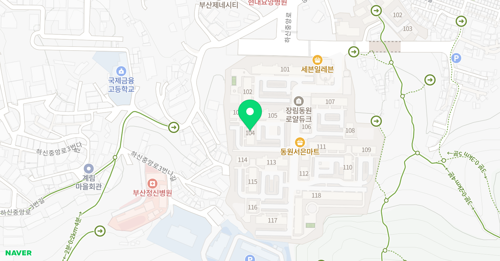 튼튼영어마스터클럽 부산경동메르빌점 위치
