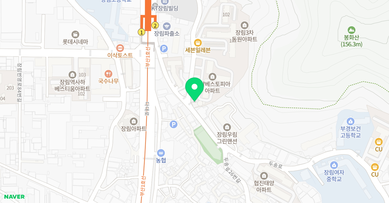 튼튼영어마스터클럽 장림점 위치