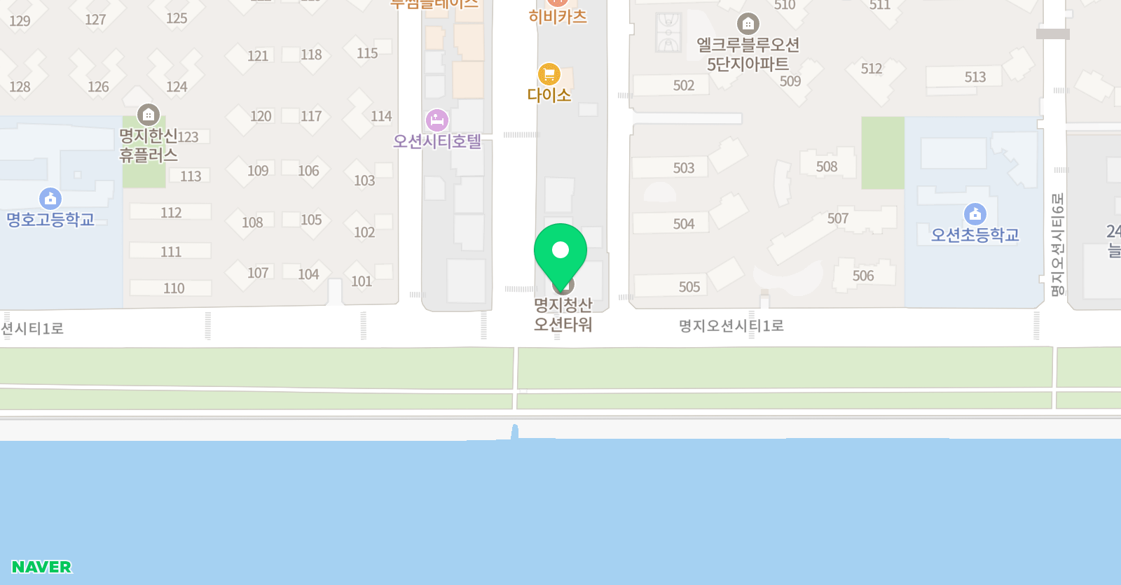 리드인독서논술 명지오션학원 위치