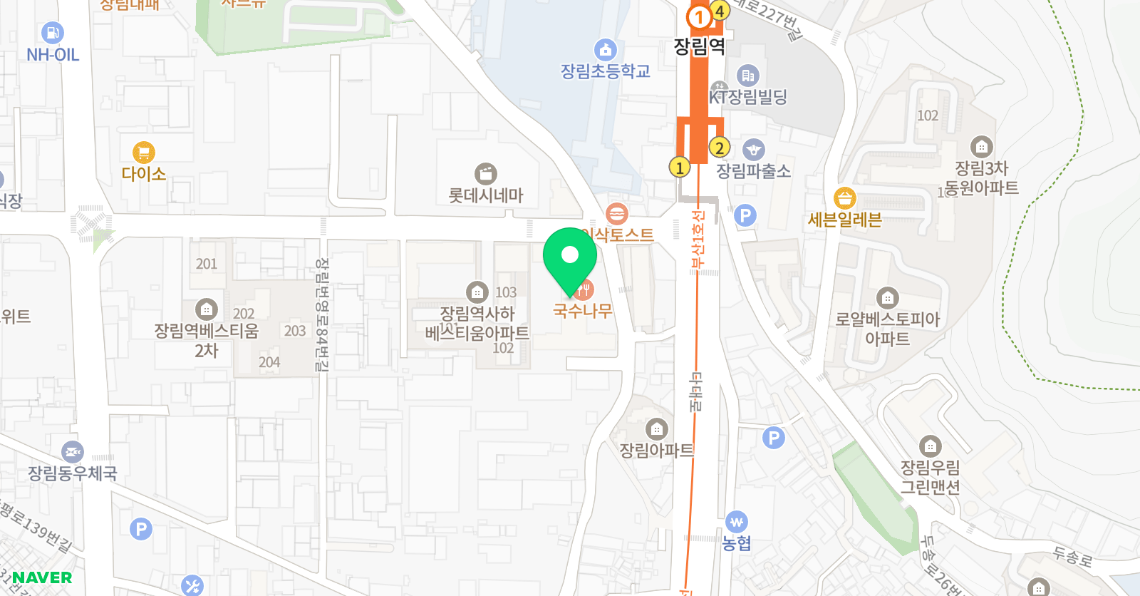 스마트해법 수학 장림초점 위치