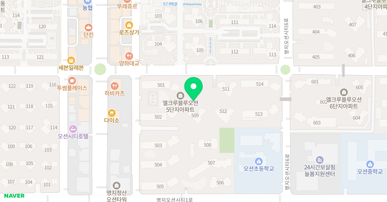 명지주산 윤쌤 암산짱 위치