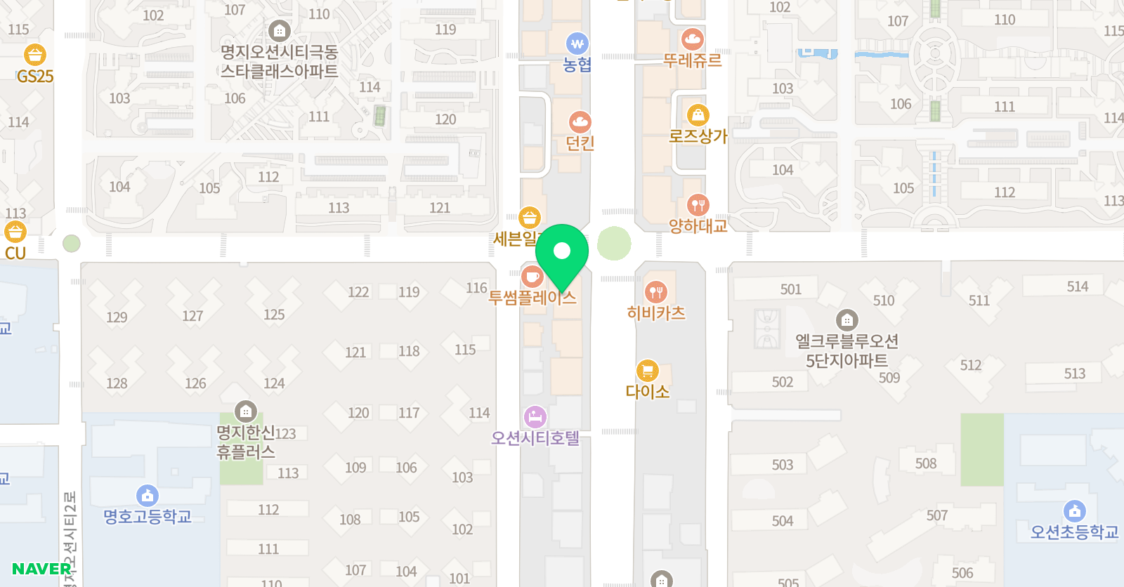 비욘드잉글리쉬 명지캠퍼스 1관어학원 위치