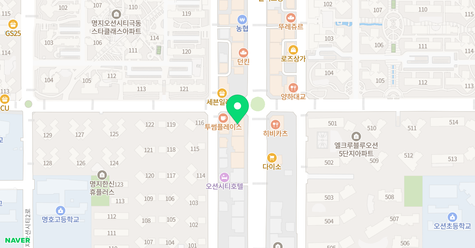 초격차수학의힘 명지캠퍼스 학원 위치