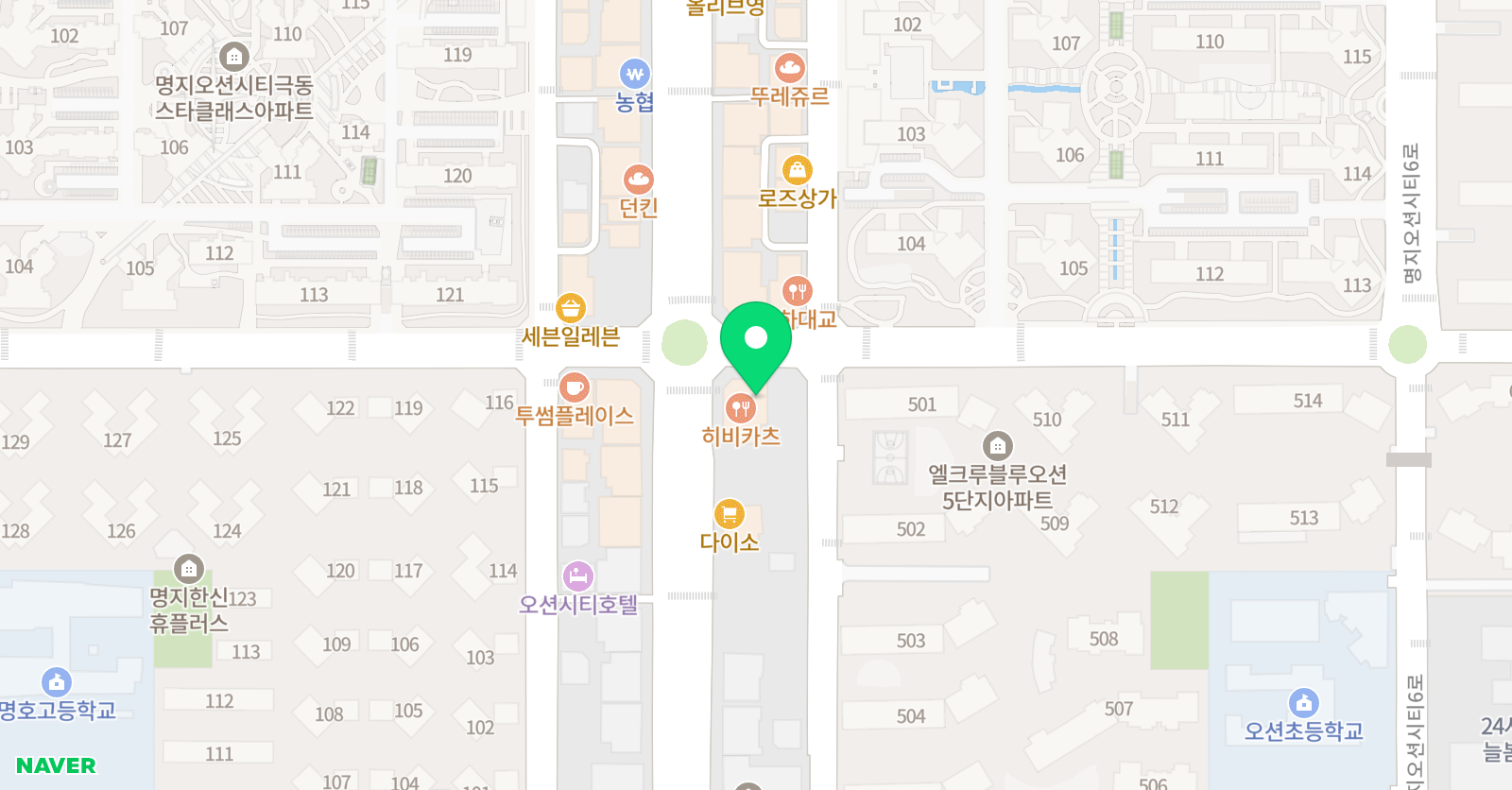 수학의힘 학원 위치