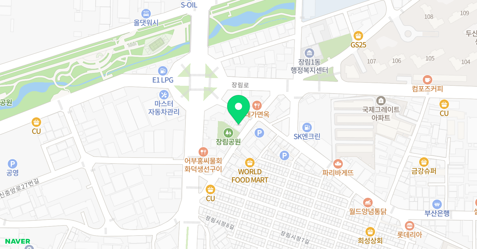 해든 영어수학학원 위치
