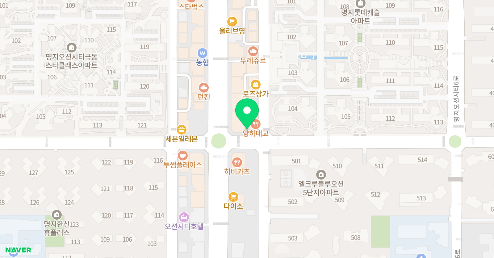 나비미술학원 위치