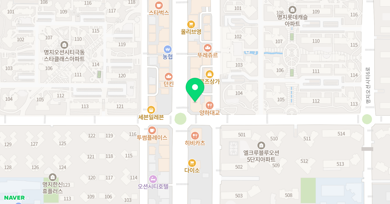 비타러닝센터 교일학원 위치