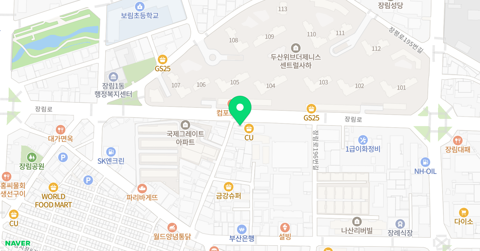 솔찬 태권도 위치