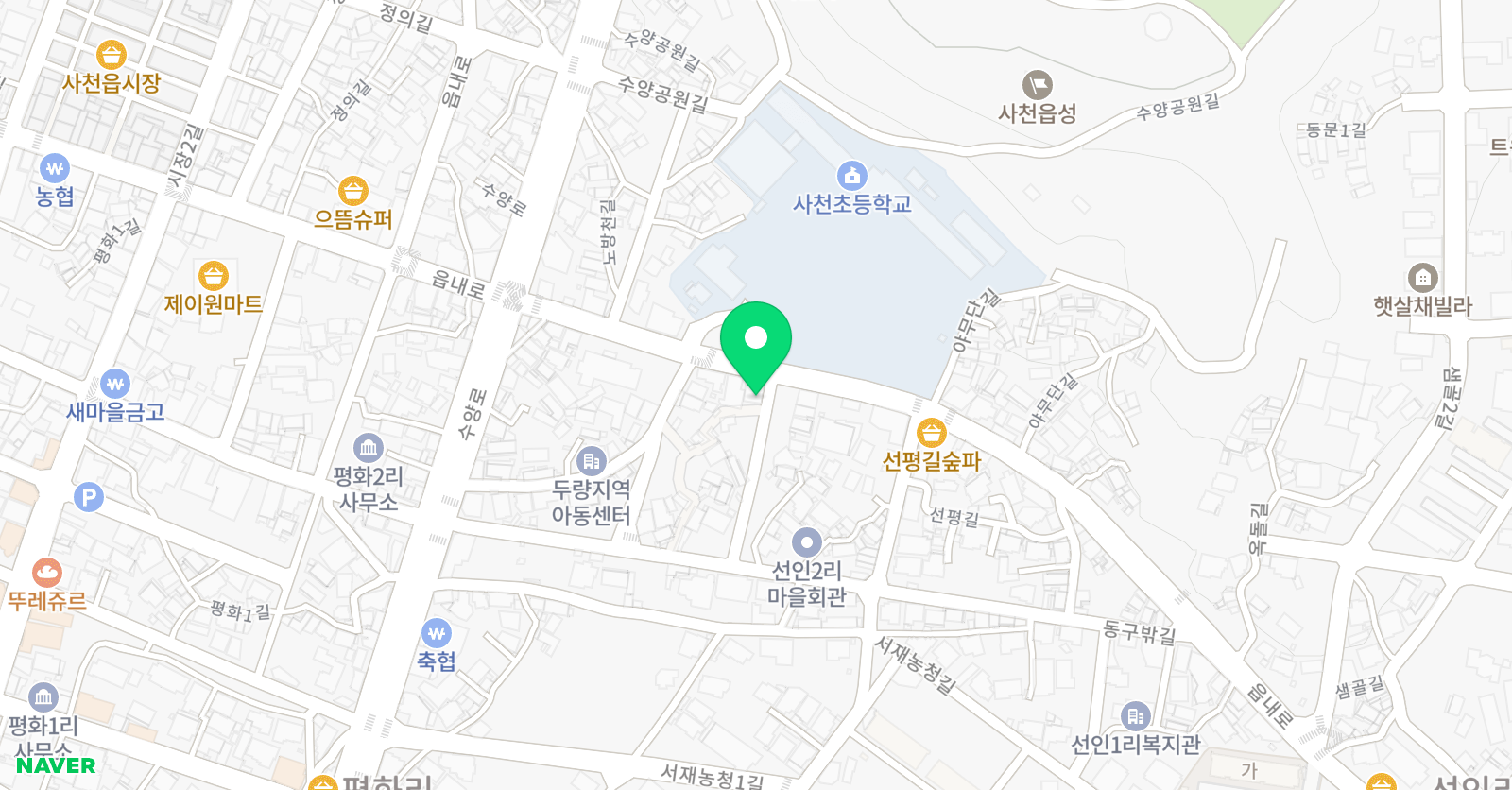 화랑 영수학원 위치