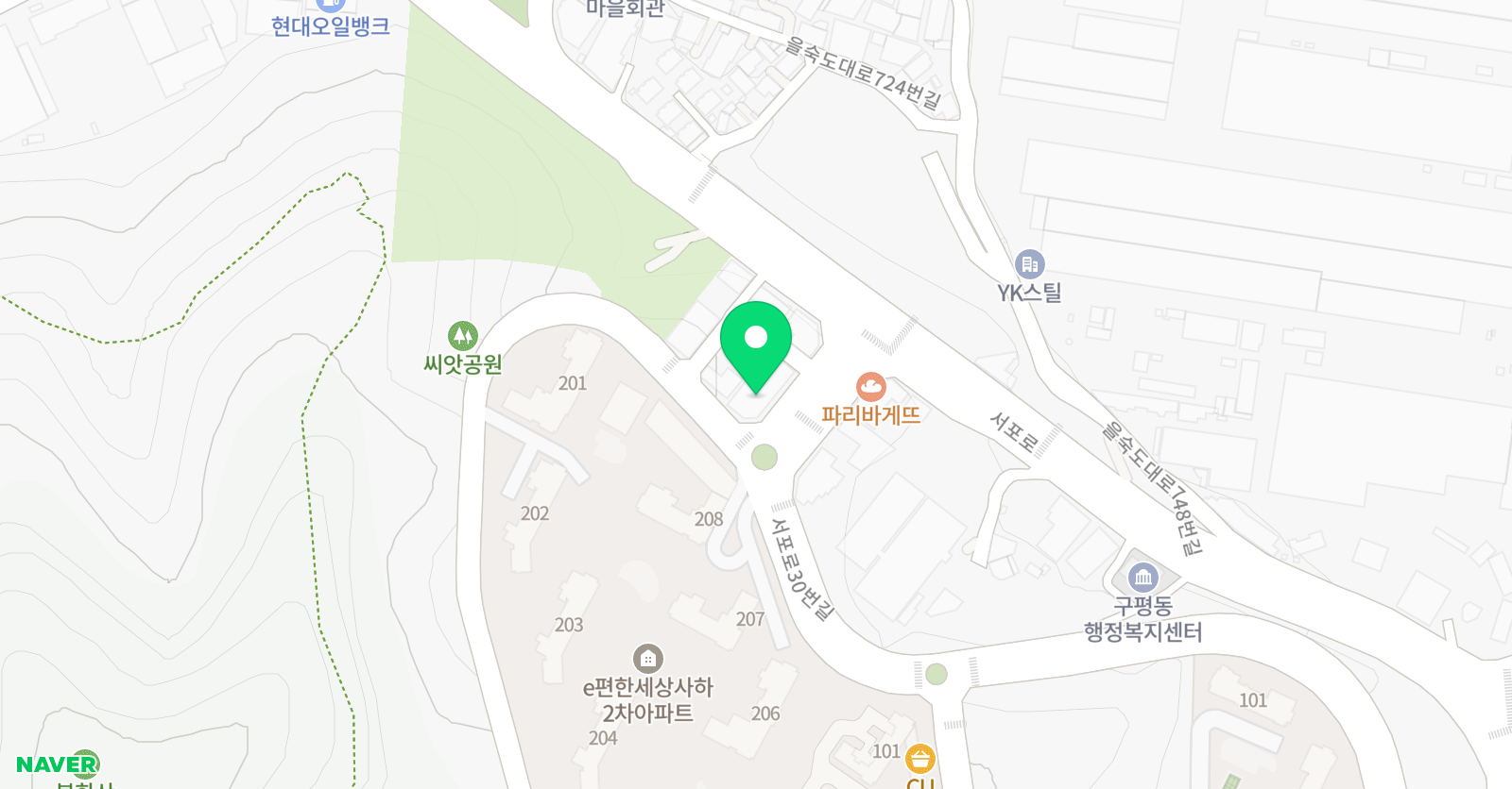 삼성영어셀레나 구평교습소 위치