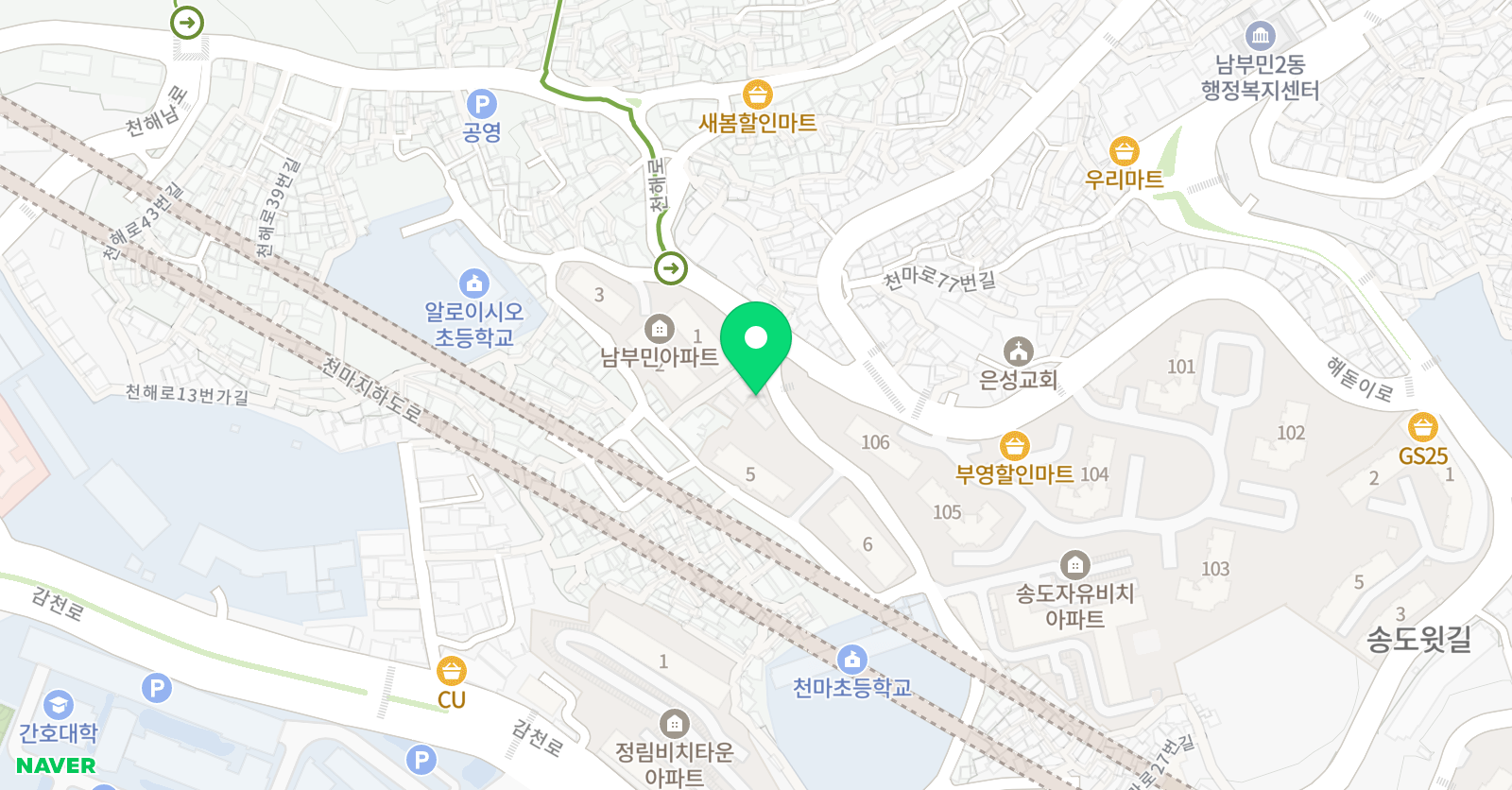 뮤엠 영어 천마초네스트 위치