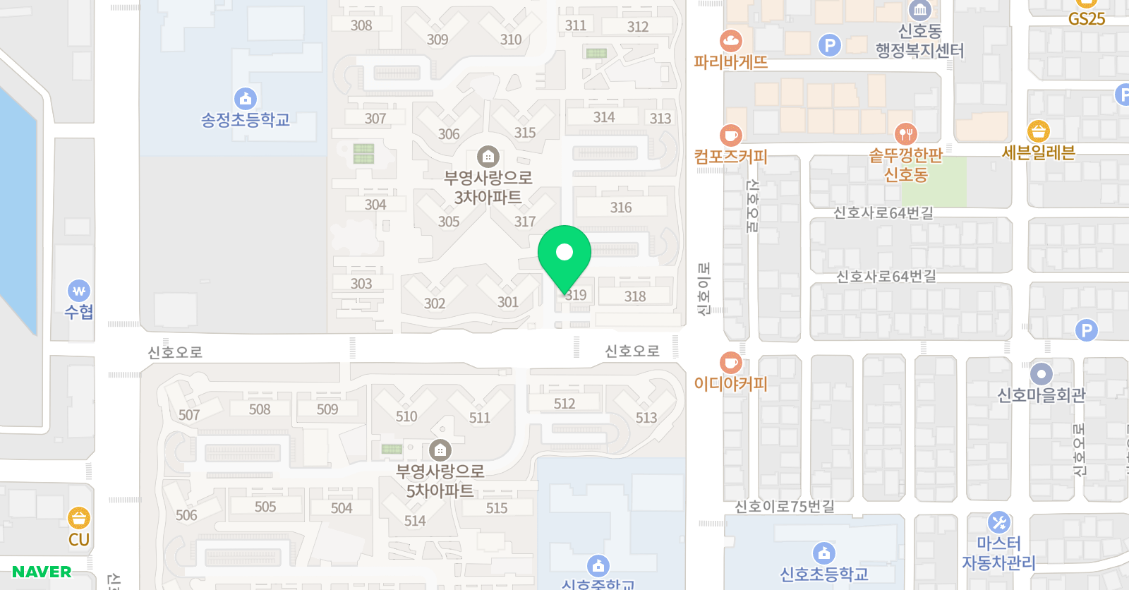 빨간펜 수학의달인 부영3차1호점 위치