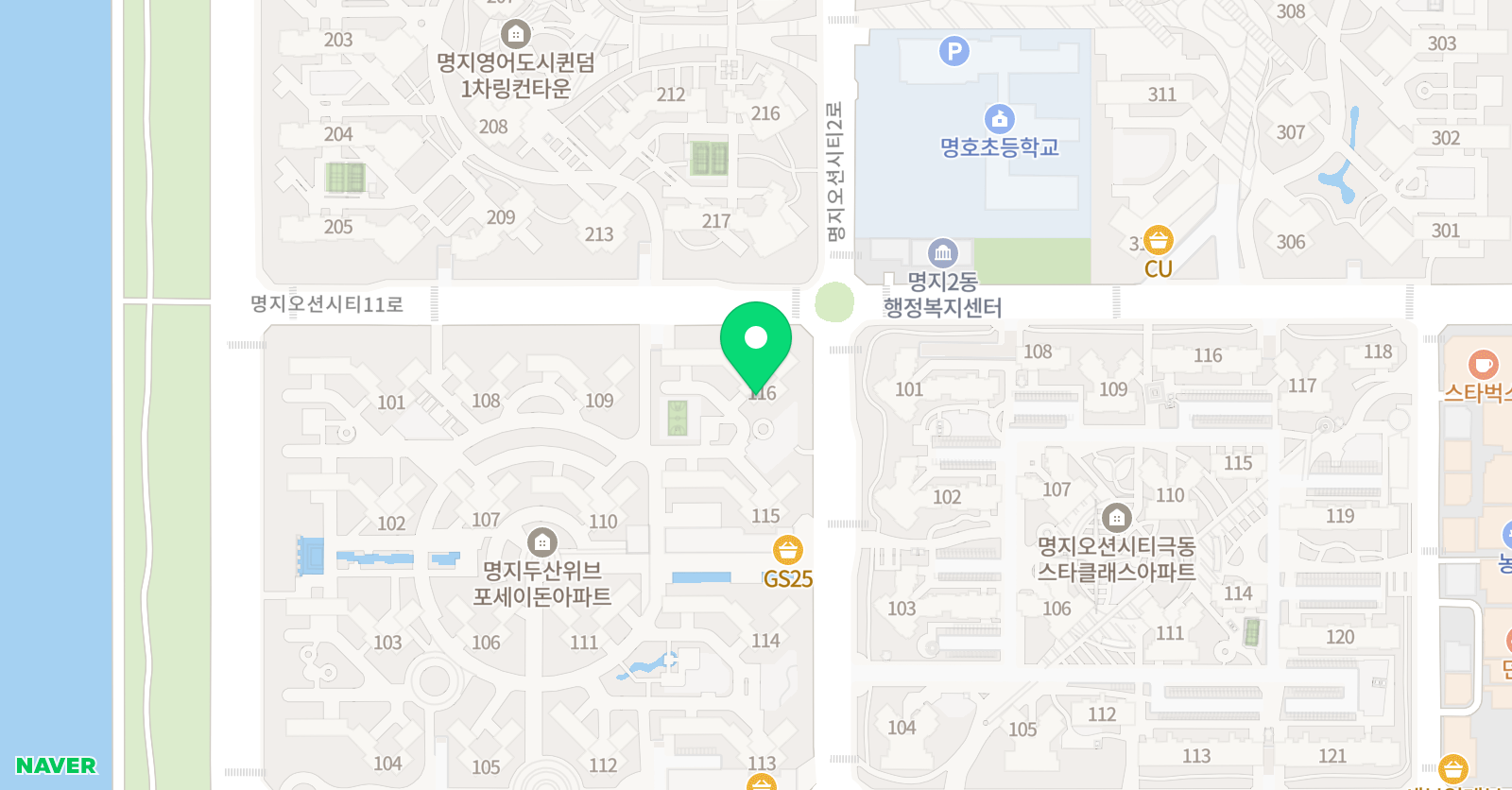 기탄사고력교실 명지두산위브점 위치