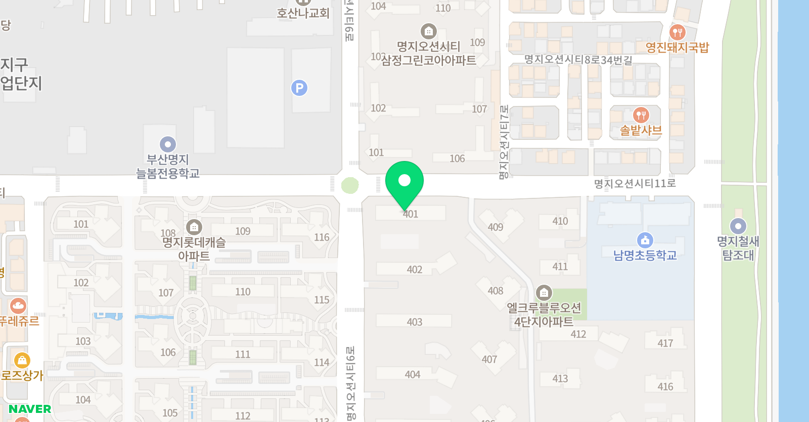주은 학원 위치