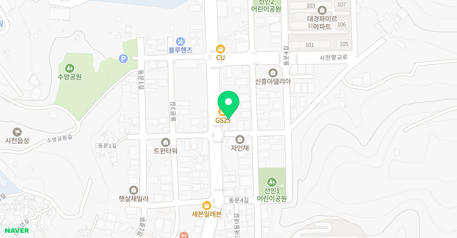 다움 학원 위치