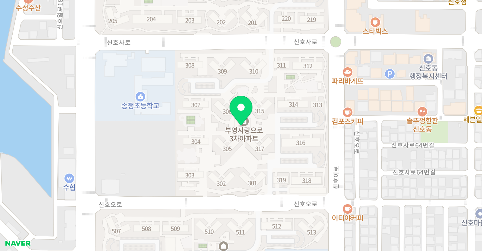 꿈꾸는아이 미술학원 위치
