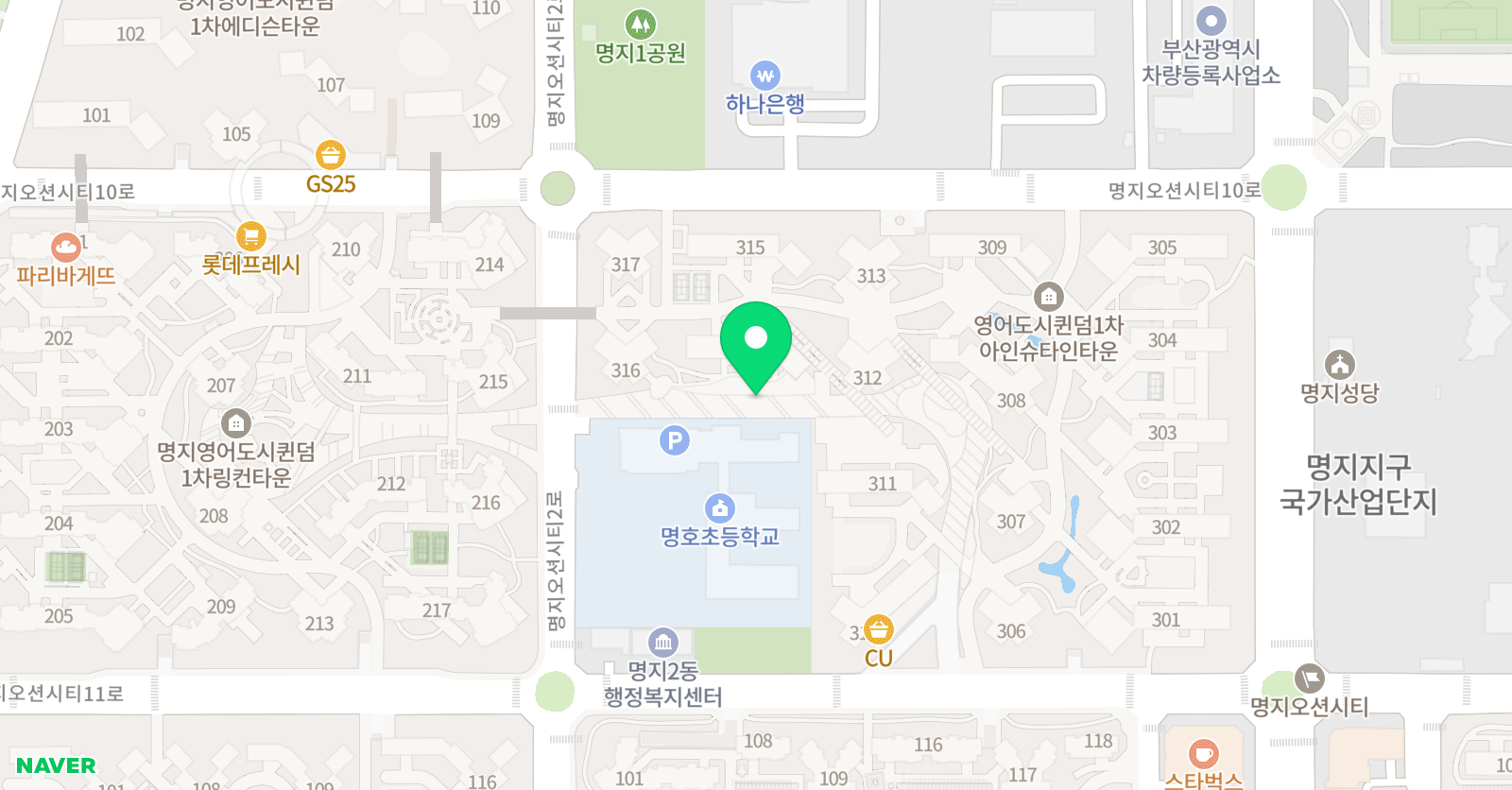 윤선생 우리집앞 영어교실 씨투엠 부산명호초학원 위치