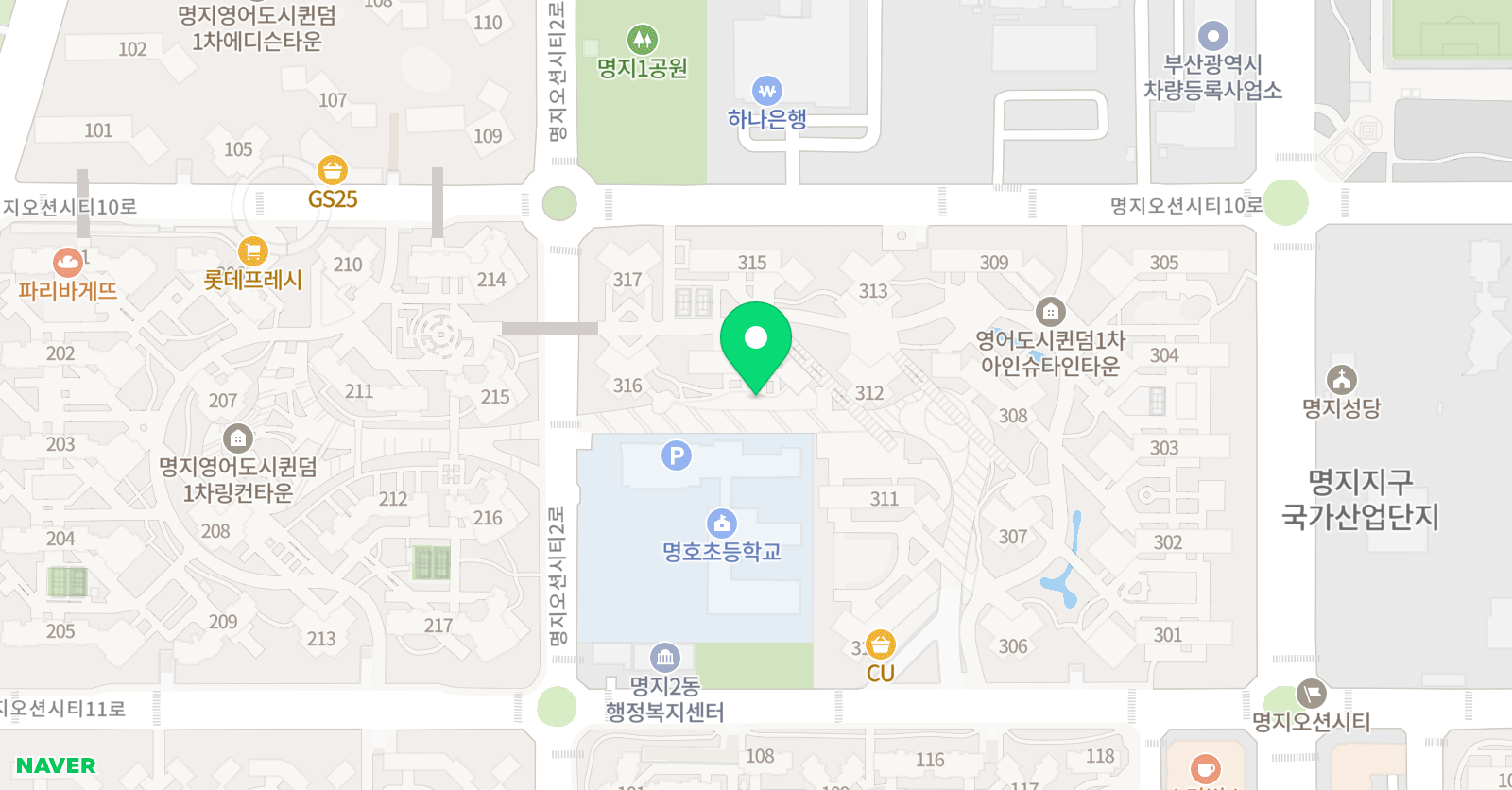 잉글리시 아이 학원 명호초점 위치
