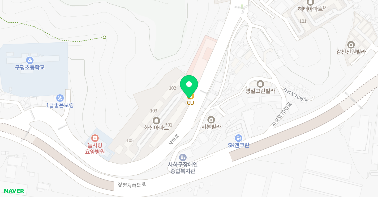즐거운 태권도아카데미 위치