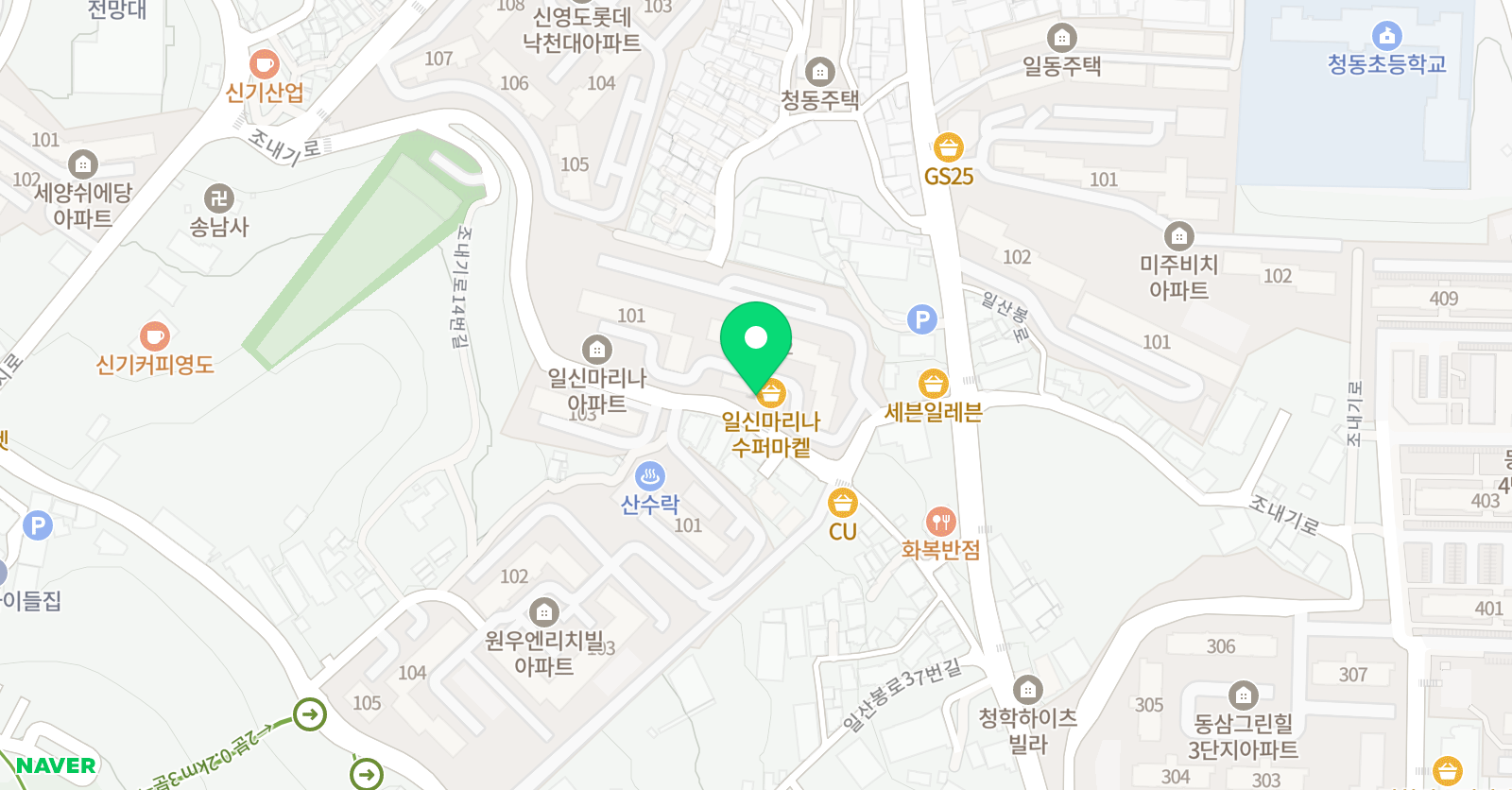 위너스 영어학원 위치
