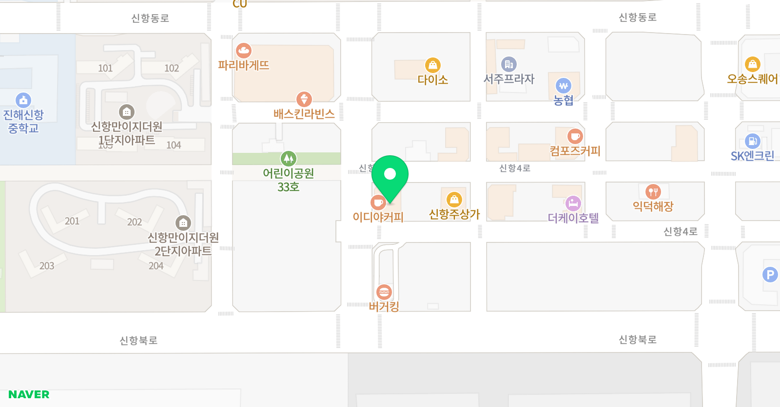 아트앤하트 진해신항 미술학원 위치