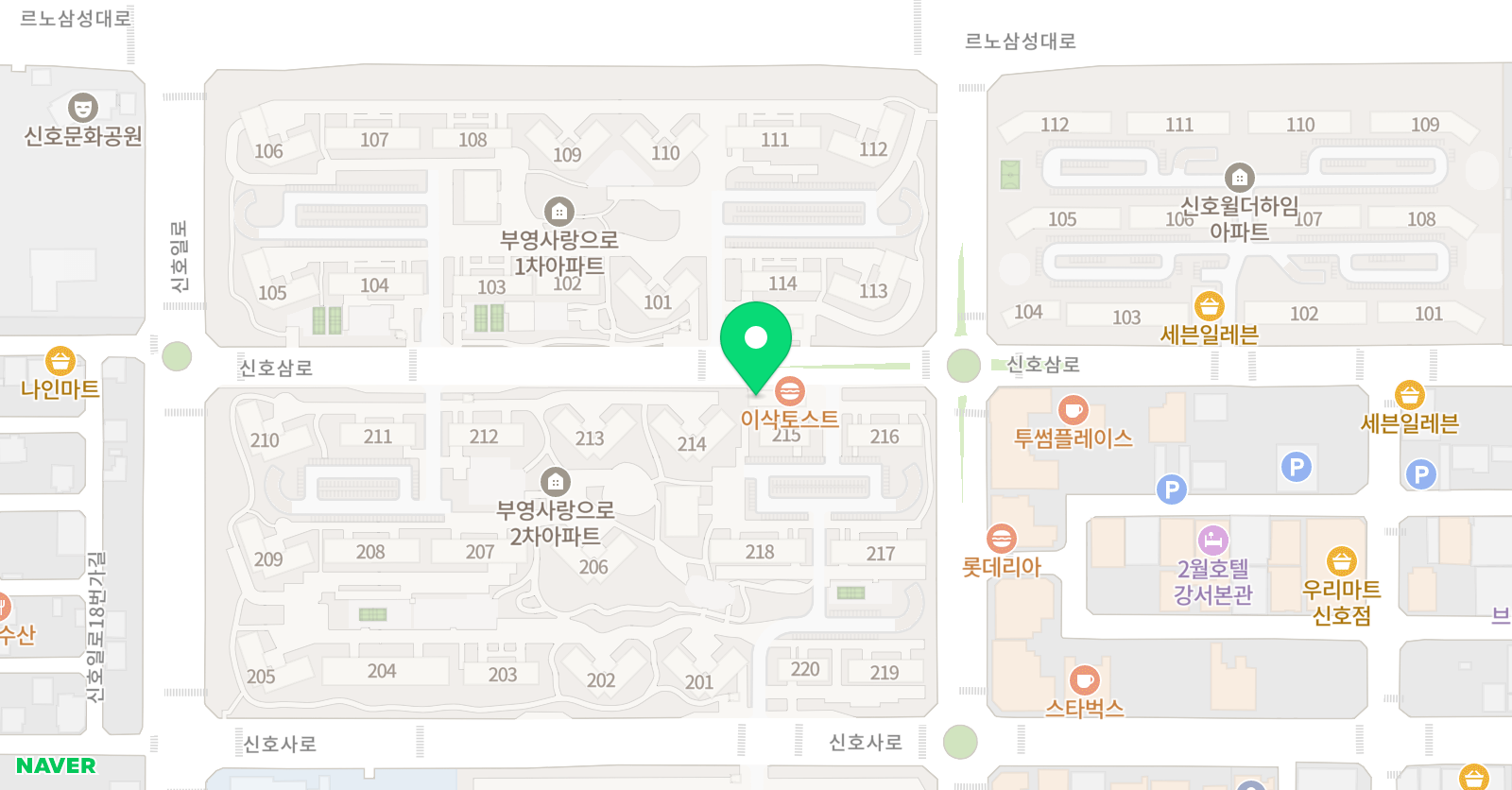 MBA세계로 태권도 위치