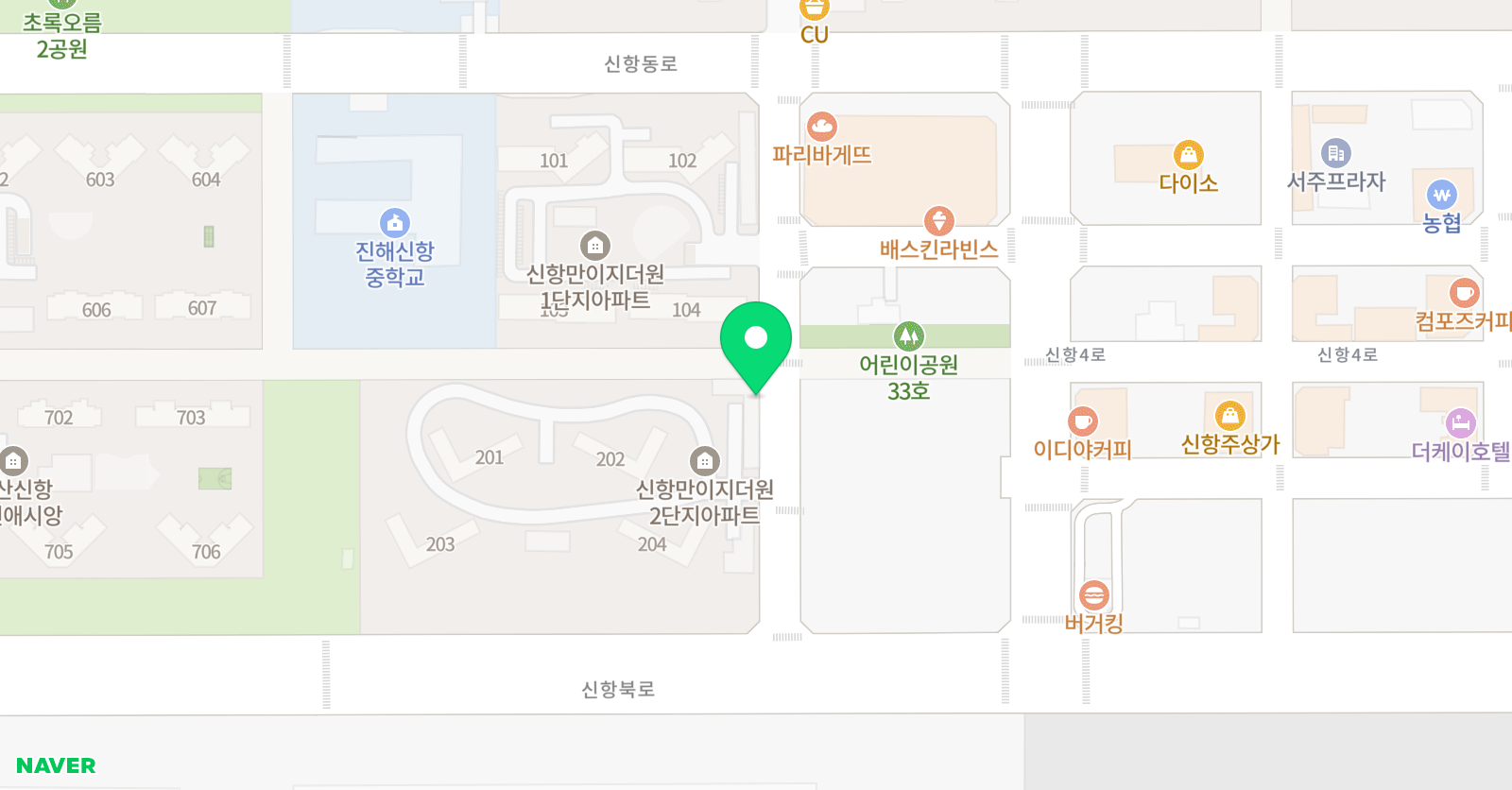 스마트해법영어 진해신항만점 위치