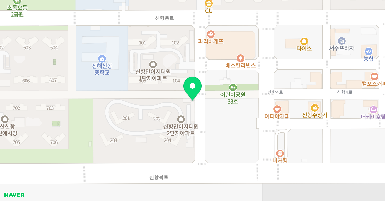 신항석봉 태권도 위치