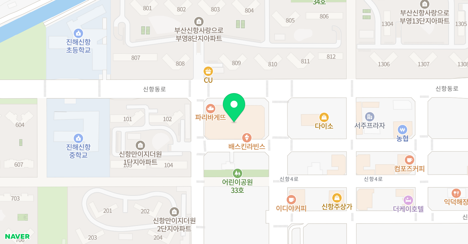 엠베스트 SE 신항 학원 위치
