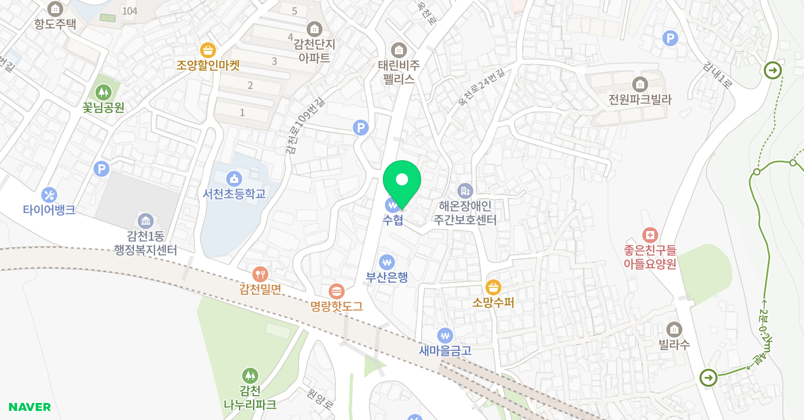 샤인 학원 위치
